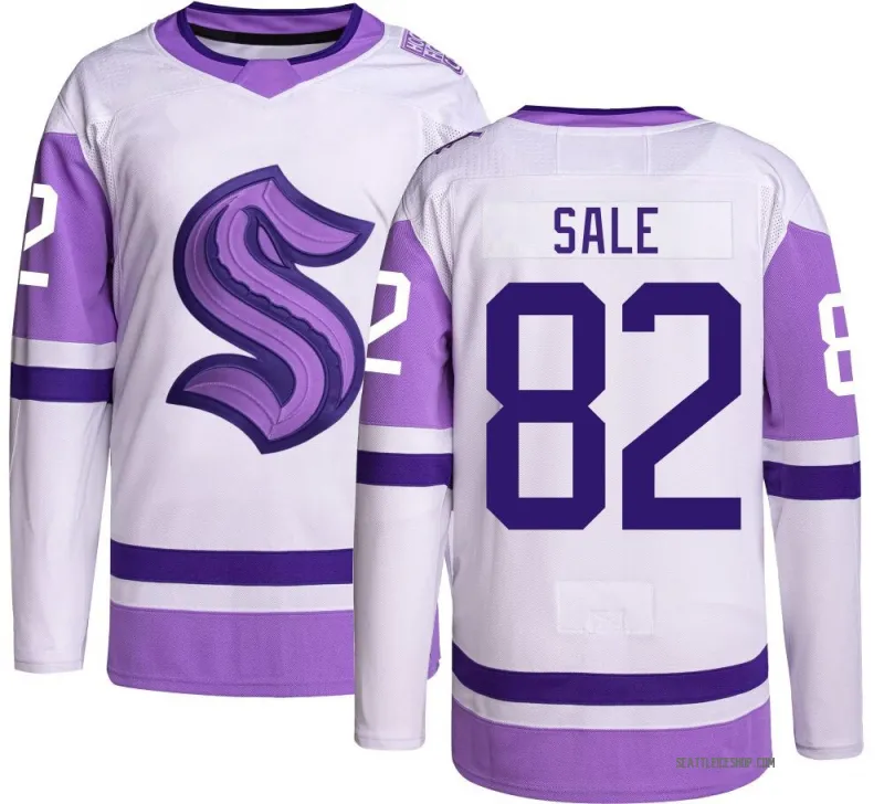 Youth Eduard Sale Authentic Seattle Kraken Hockey Fights Cancer Jersey