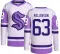 Youth Jacob Melanson Authentic Seattle Kraken Hockey Fights Cancer Jersey