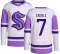 Youth Jordan Eberle Authentic Seattle Kraken Hockey Fights Cancer Jersey