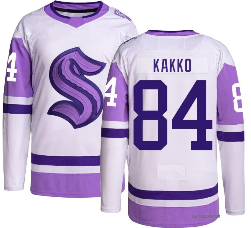 Youth Kaapo Kakko Authentic Seattle Kraken Hockey Fights Cancer Jersey