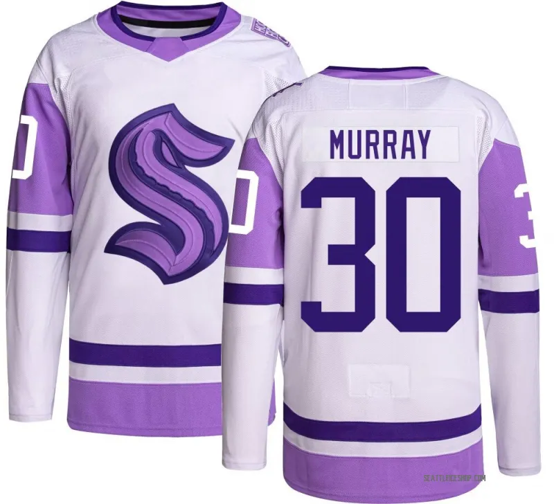 Youth Matt Murray Authentic Seattle Kraken Hockey Fights Cancer Jersey