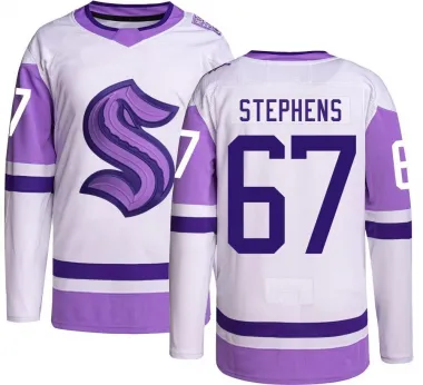Youth Mitchell Stephens Authentic Seattle Kraken Hockey Fights Cancer Jersey